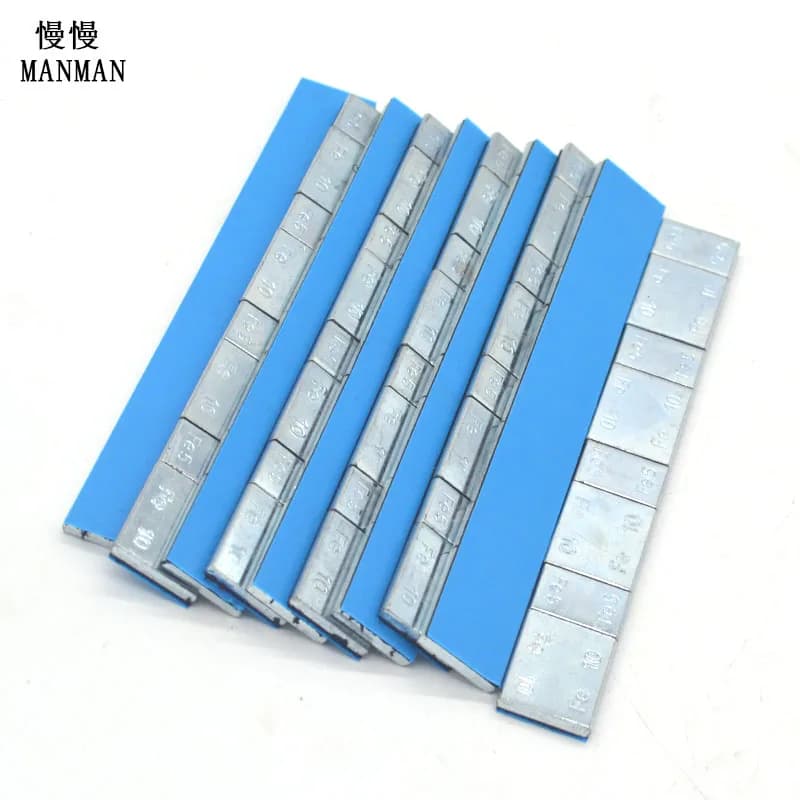 600 g balance weight package of wheel weight (5 + 10)g * 4 = 60g Zinc surface plated blue ribbon