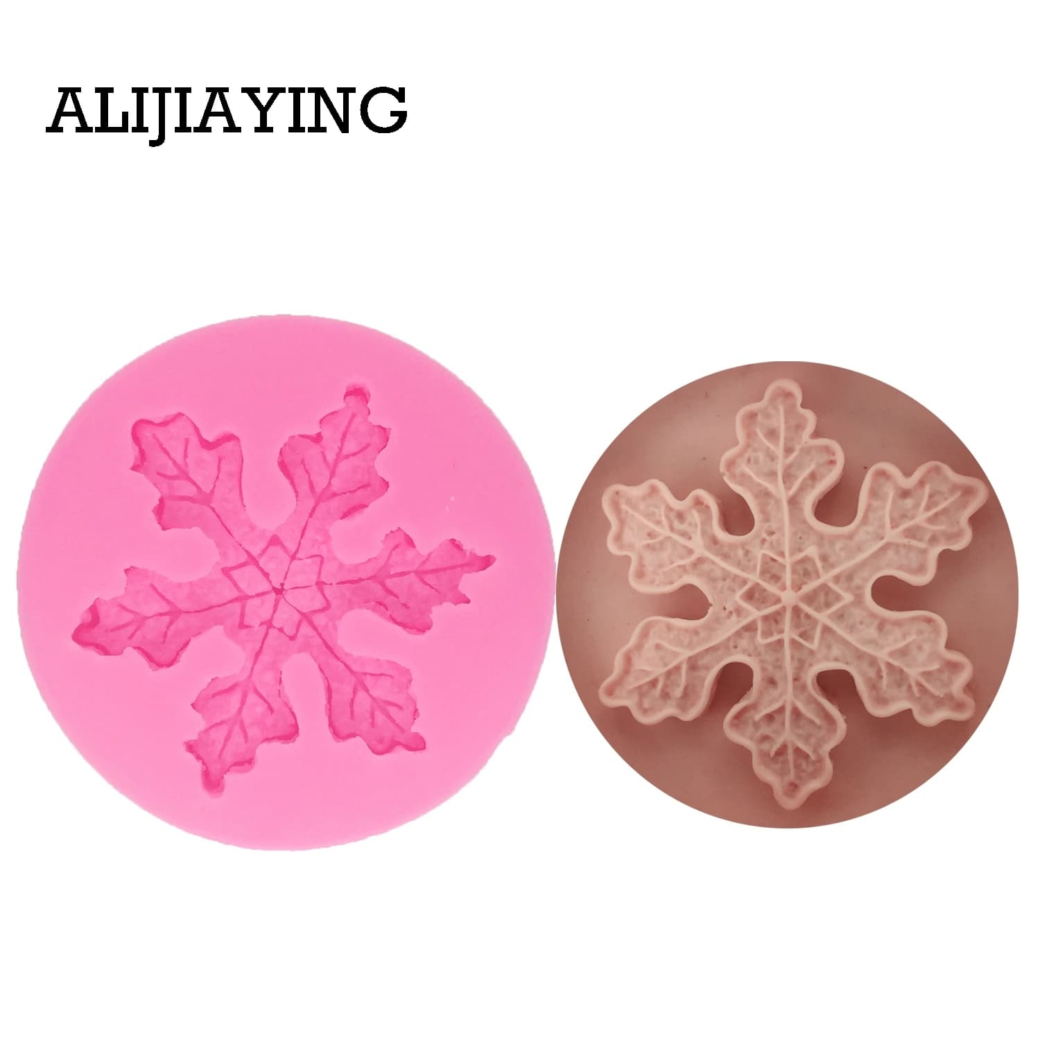 M1384 strumenti per torte fai-da-te foglia fiocco di neve stampo in silicone dessert decorare Cupcake Gumpaste fondente polimero argilla resina sapone stampo