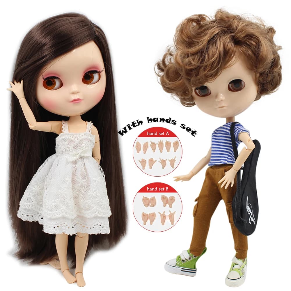 Bambola ICY NUDE Azone con Seno Grande, Corpo Articolato, Pelle Naturale, Include Categorie A e B Fatte a Mano, Blyth BJD 30cm, Bambola Ragazza