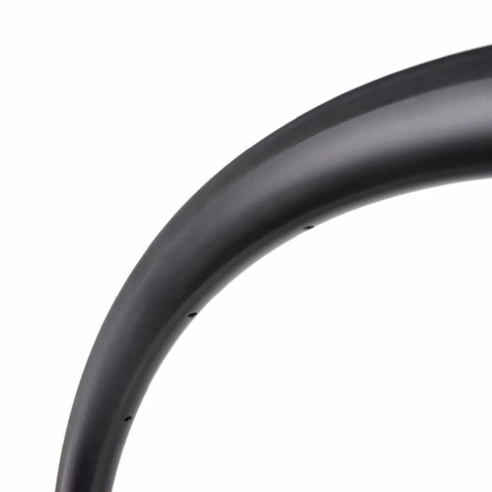 Ruota in carbonio 700C OEM da 25mm/38mm per ciclismo, compatibile tubeless, con freni V/Disco e superficie in basalto, per bici da corsa (Velo)