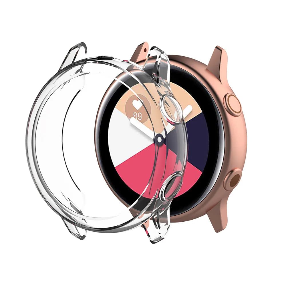 Custodia morbida per orologio con protezione dello schermo in Tpu ultrasottile per Samsung Galaxy Watch Active SM-R500 Cover protettiva trasparente Shell Frame nuovo