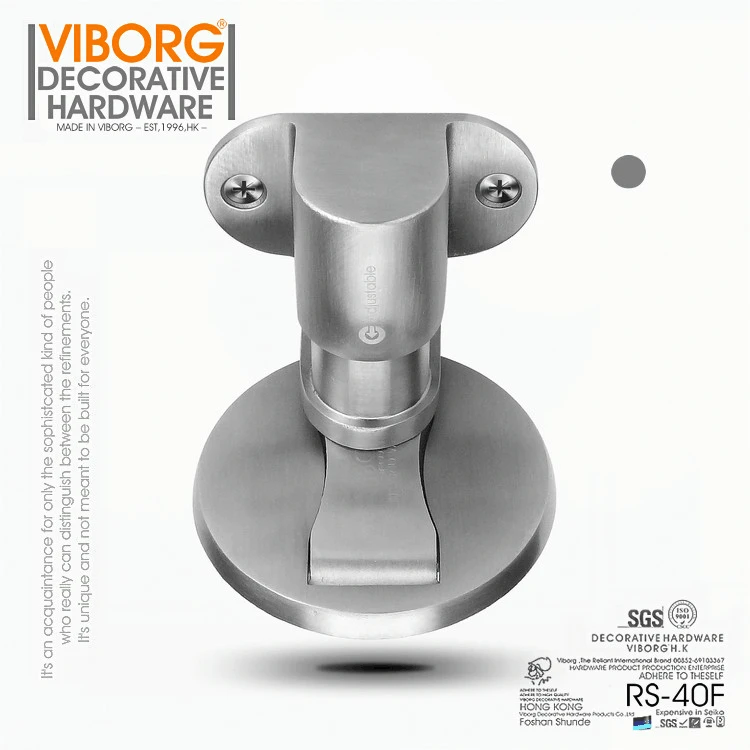 VIBORG Deluxe SUS304 colata in acciaio inossidabile regolabile a pavimento magnete magnetico fermaporta RS-40F
