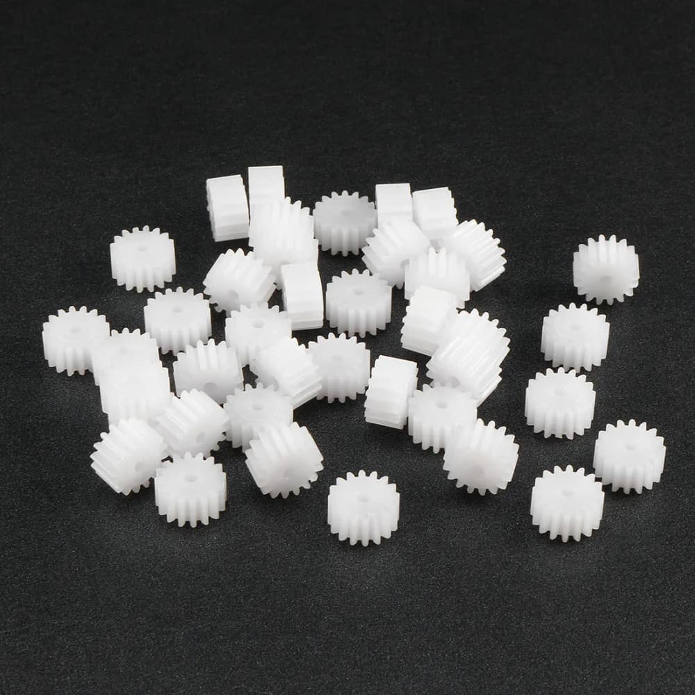 40 Pz 122A 162A 2mm Foro Diametro Albero In Plastica Ingranaggio 12/16 Denti Ingranaggi di Trasmissione Del Motore Accessori Giocattolo per Auto FAI DA TE Robot motori