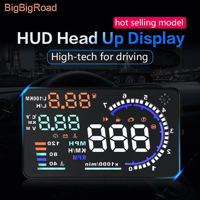 Per Lincoln Navigator MKZ MKX MKS MKT Aviator Cent ZEPHYR Corsair Auto OBD2 II Proiettore per parabrezza per computer HUD Head Up Display