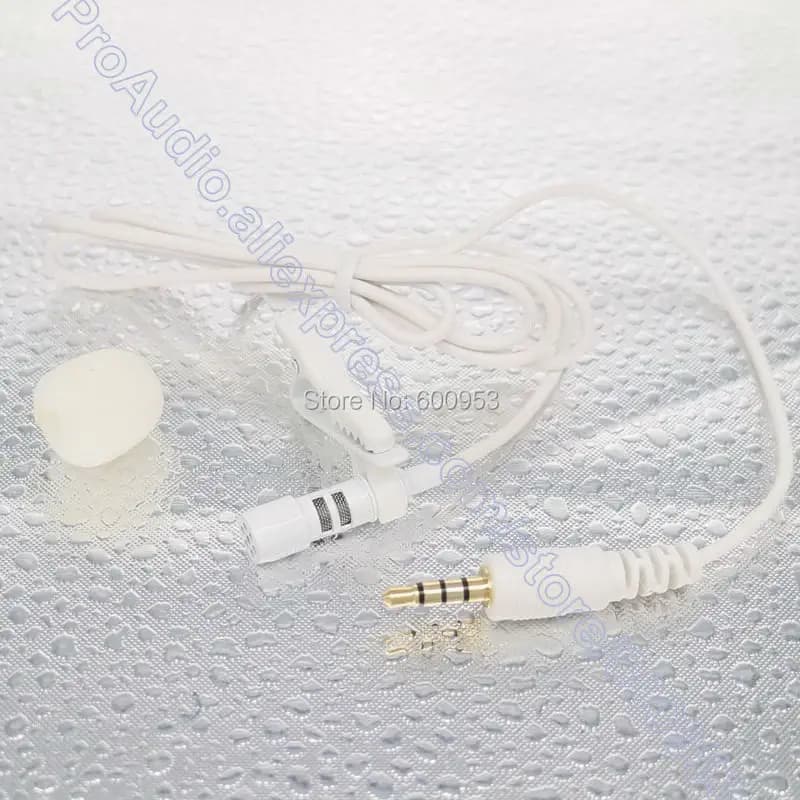 MICWL IP7 Professional Lavalier Mic 3.5mm Jack TRRS White External Clip-On Lapel Microphone for iPhone iPad Samsung smartphone