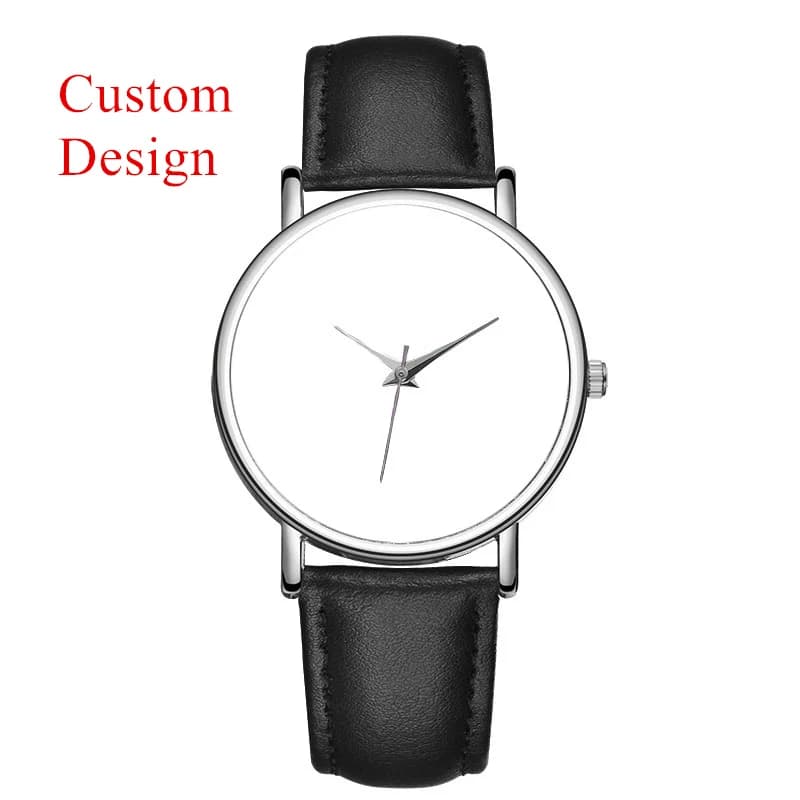 B-0000 Sublimation Watch Create your design Women's watch in real leather with empty sublimation OEM