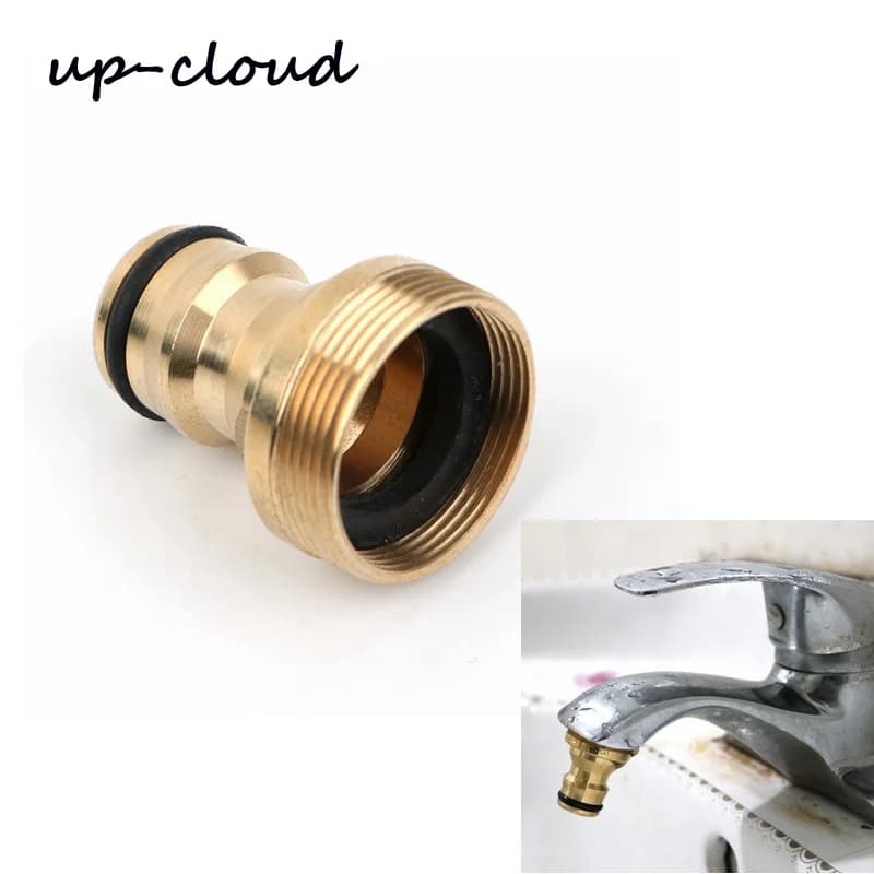 Connettore universale in ottone per rubinetto da cucina, connettore rapido per lavabo, per irrigazione da giardino, attacco filettato M22 a M24 per tubo dell'acqua.