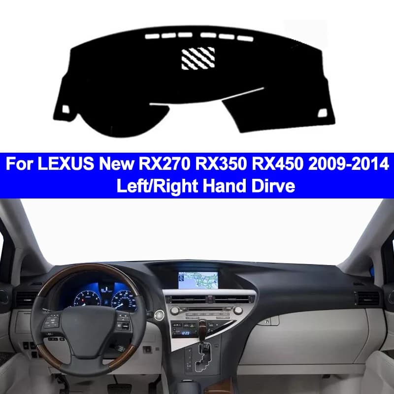 2 Strati Auto Cruscotto Interno Copertura Per LEXUS Nuovo RX270 RX350 RX450 2009- 2011 2012 2013 2014 Dash Zerbino Sun Shade Pad Car Styling