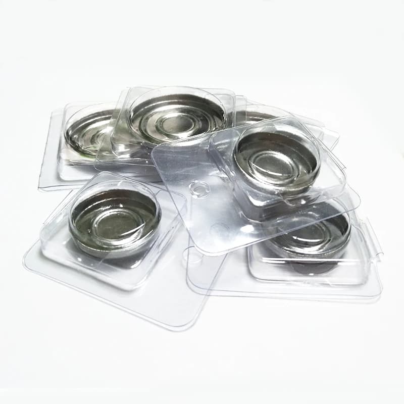 30 Pcs 26 Millimeters/36 Millimeters Empty Eyebrow Plastic Case Packing With Empty Round Iron Board Make Your Shade For Makeup