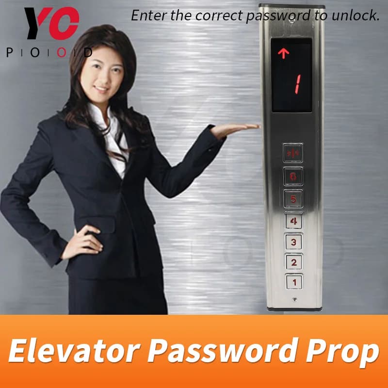 Yopood Ascensore Password Prop Fuga Sala Giochi di Vita Reale di Ingresso Password Corretta per Rendere Display Dello Schermo di Andare da 1 a 6 Quindi Aprire