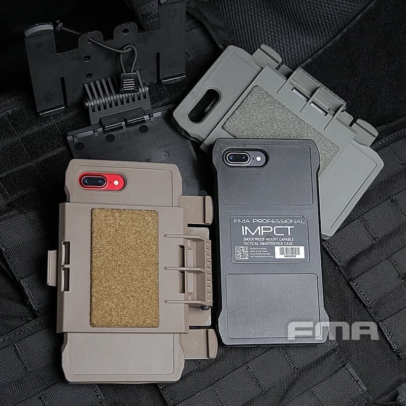 NUOVA custodia per cellulare FMA IPHONE 7/8 Plus TB1320 per sistema di gilet Molle Custodia per telefono cellulare montata sul petto