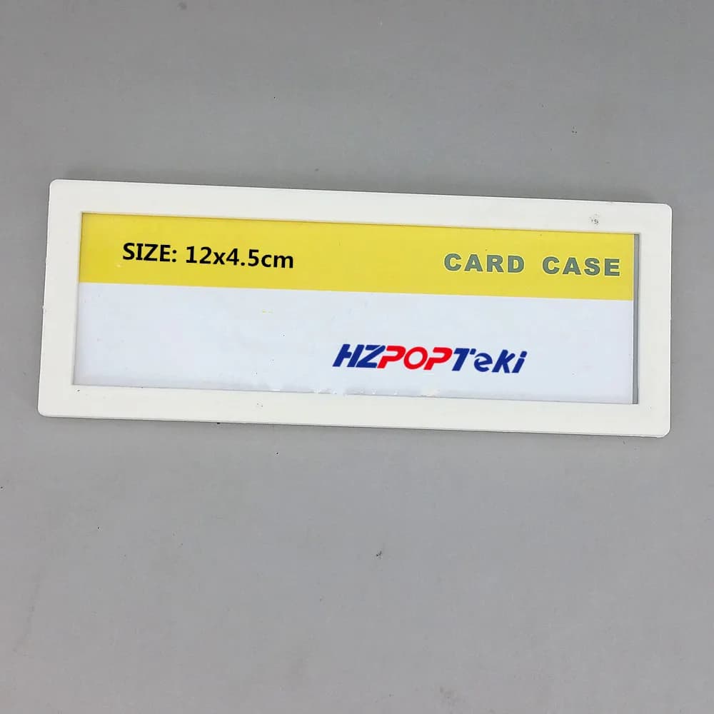 30 Pezzi Espositore Magnetico in Plastica per Etichette e Cartelli POP, Porta Cartellini per Promozioni su Scaffali di Negozi