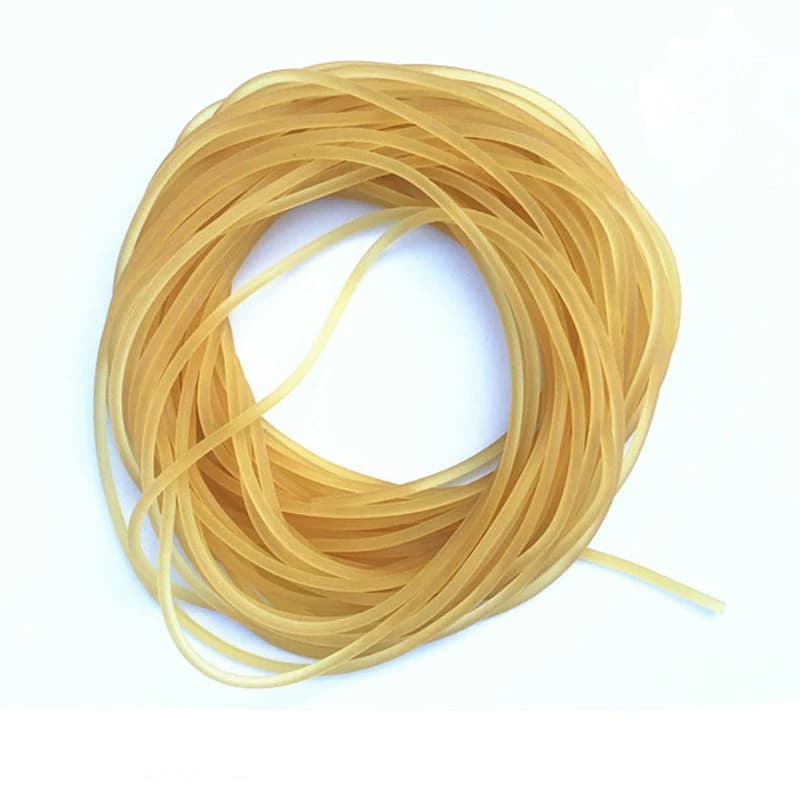 6m Diametro 2mm Elastico solido Elastico Reggiatura Lenza da pesca Livello semplice Corda elastica rotonda Legata Lenza da pesca