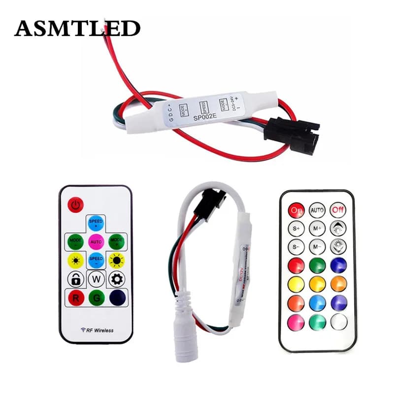Mini 3key RF 14key 21key mini piccolo controller led pixel light strip per WS2811 SK6812 WS2812B 6803 1903 con telecomando
