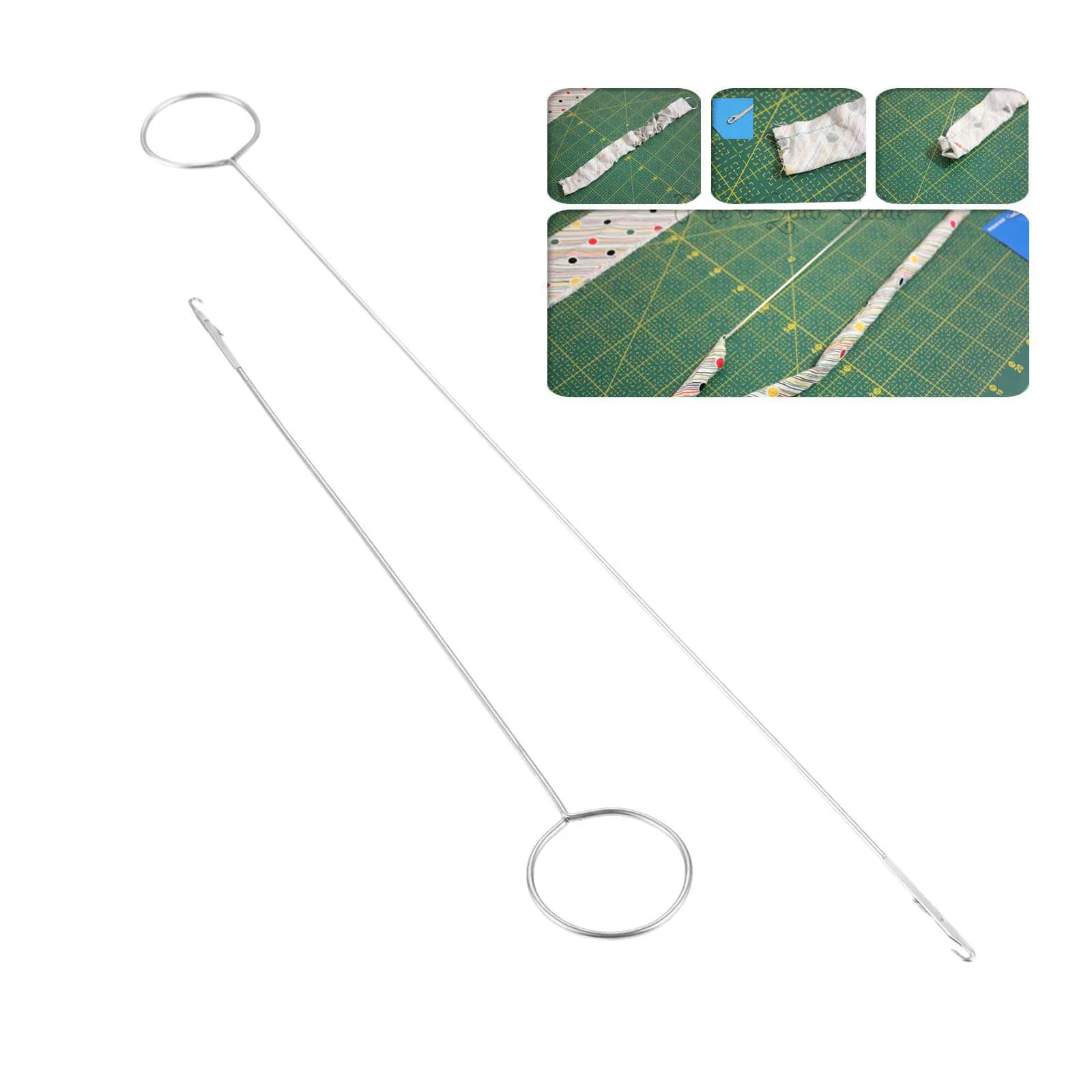 2 gancio per tornio ad anello per cucire in acciaio inossidabile pz/set per girare tubi in tessuto cinghie cinture strisce per strumenti per cucire a casa fai da te fatti a mano