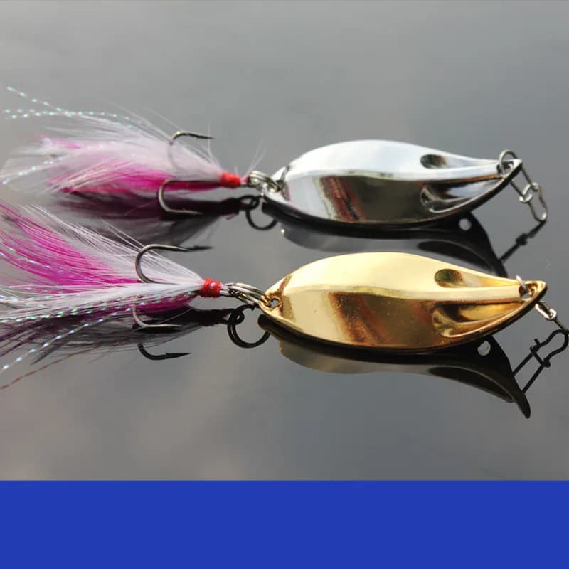 Pesca cucchiaio rumoroso richiamo composto esca preciso polacco 5-15g esche Jigbait sonaglio serpente maschere lotto 2 pezzi