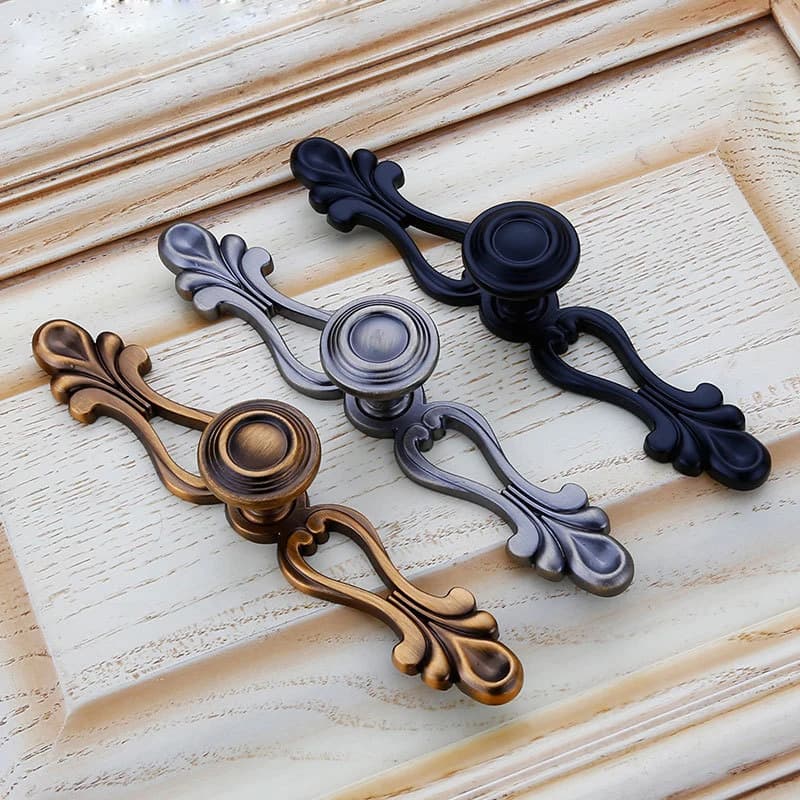 Maniglia per armadio con cassetto Maniglia per porta dell'armadio da bagno in bronzo in stile cinese Accessori hardware per mobili