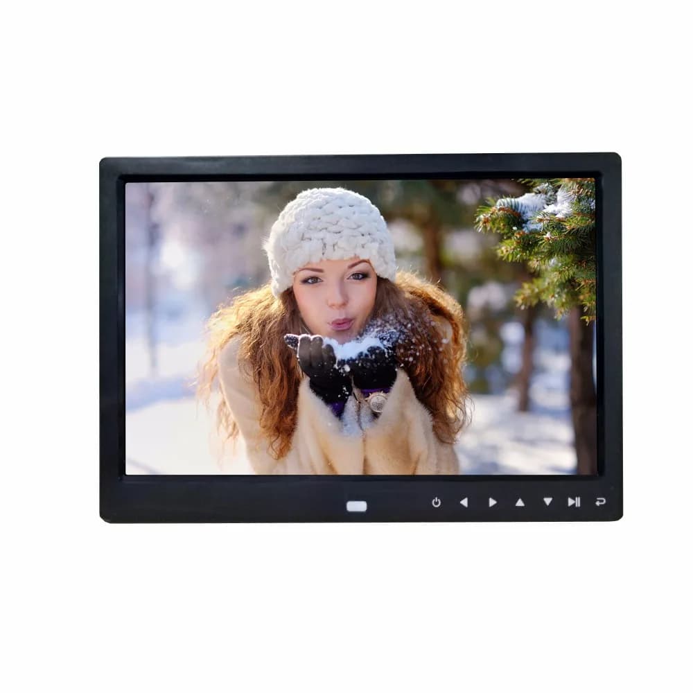 New 12-inch design with seven touch buttons, digital photo frame, image playback, video, calendar, electronic album support 1080P