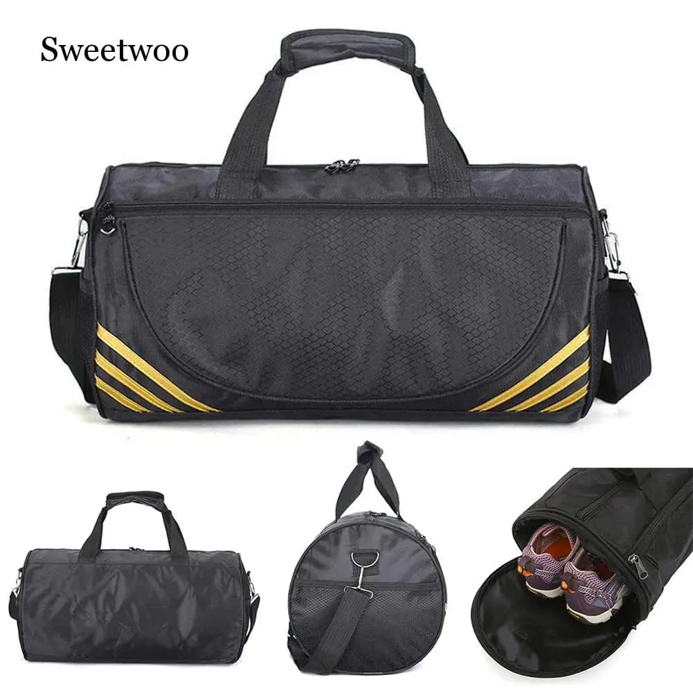 Borse da palestra sportive in Nylon impermeabili da esterno uomo donna allenamento Fitness borsa da viaggio Yoga Mat cilindro a spalla