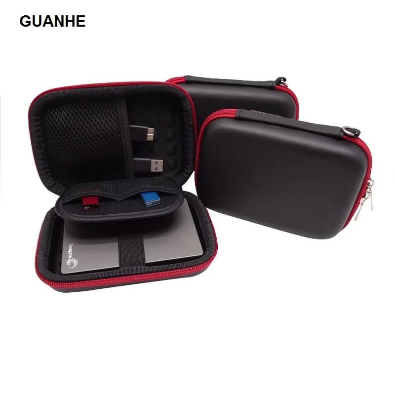 GUANHE custodia rigida in EVA per Western Digital, elementi essenziali Ultra sottili, Canvio, Samsung M3 Slimline, passaporto, toshiba