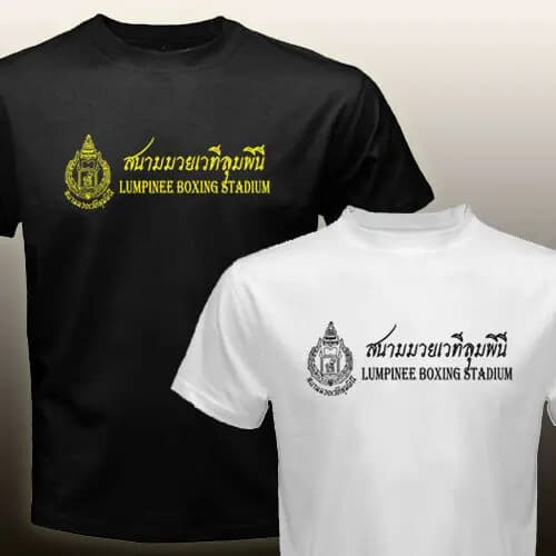 New Lumpinee Muay Thai Thai Boxing Kickboxing Stadium thailandia moda nuova estate classica maglietta a maniche corte in tinta unita