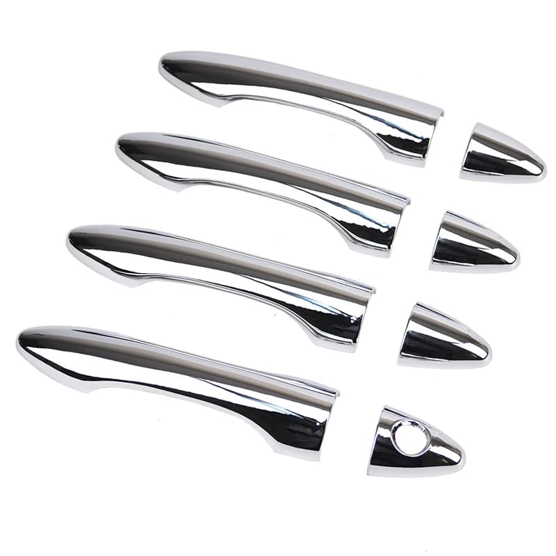 FIT FOR 2010 2011 2012 2013 2014 HYUNDAI TUCSON IX35 CHROME SIDE DOOR HANDLE BAR COVER CATCH TRIM MOLDING CAP ACCESSORIES
