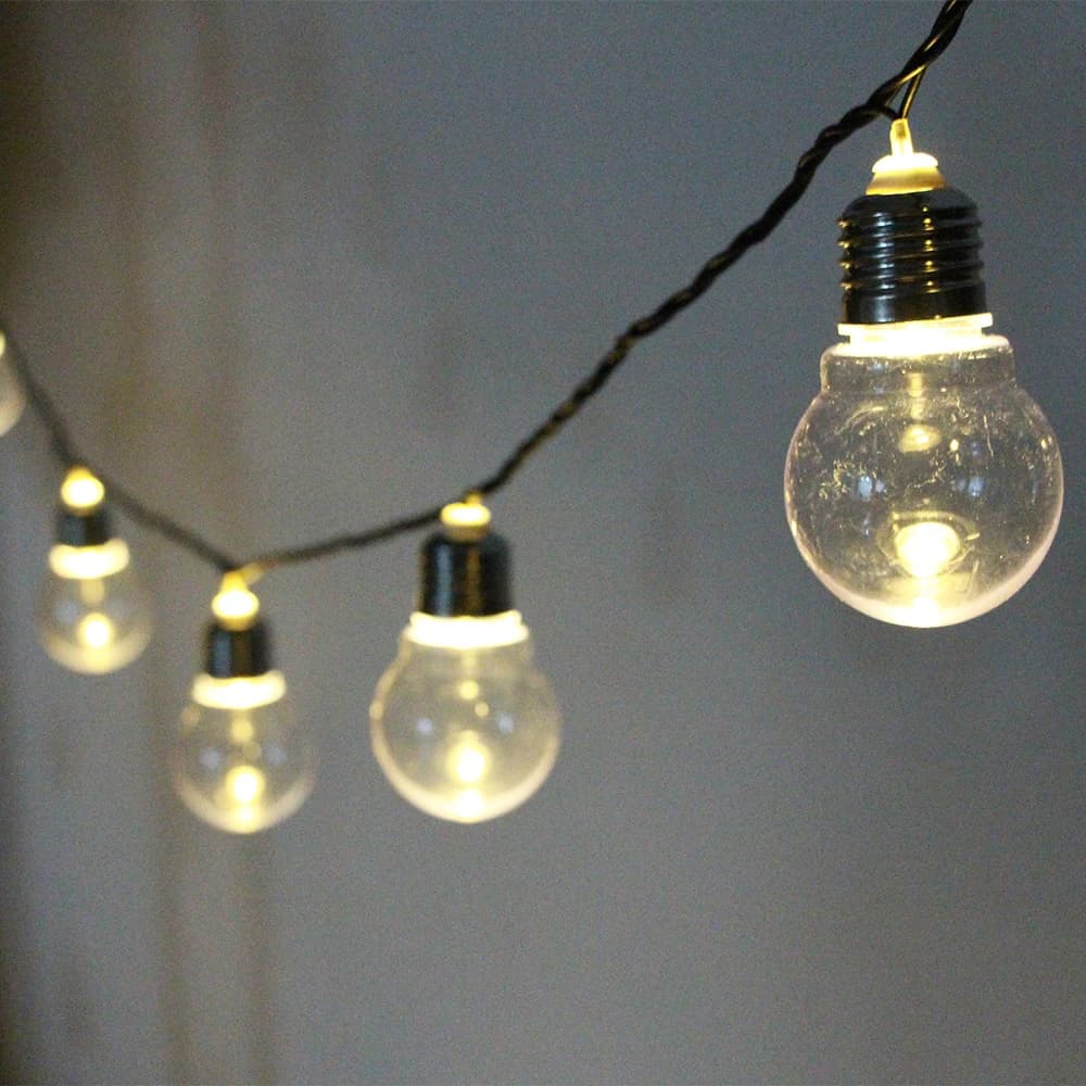 20/38 Lampadina a LED Globo Fata Luci della stringa per il compleanno Ghirlanda Strada Matrimonio Vacanza all'aperto Lampada Decorazione del patio del giardino