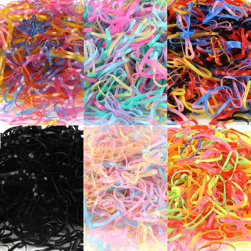 2018 Nuovo Misto Casuale Bambino Supporti Per Capelli Elastici Elastici Per Ragazza Cravatta Gomma Accessori Per Capelli circa 500 PZ
