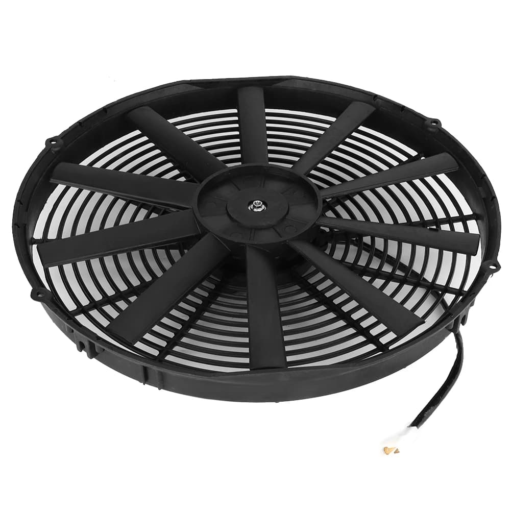 Ventola di raffreddamento universale 12V 120W 16in Auto Lama diritta Condizionatore d'aria Condensatore Ventola di raffreddamento elettrica Radiatore di raffreddamento ABS