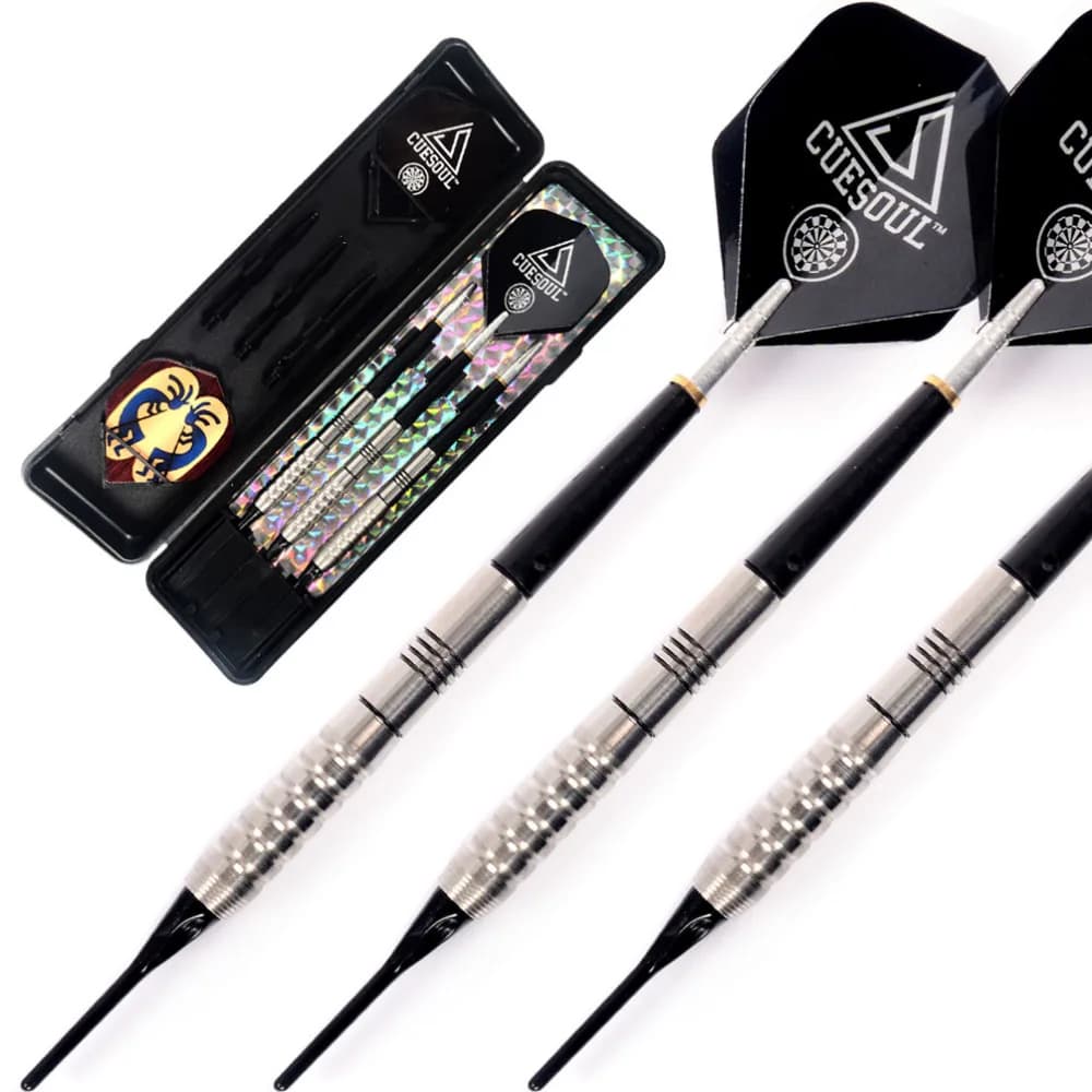 CUESOUL di Tungsteno Punta Morbida Freccette Dart Alberi Dart Set 3 pcs Con Il Caso, Trasporto Libero