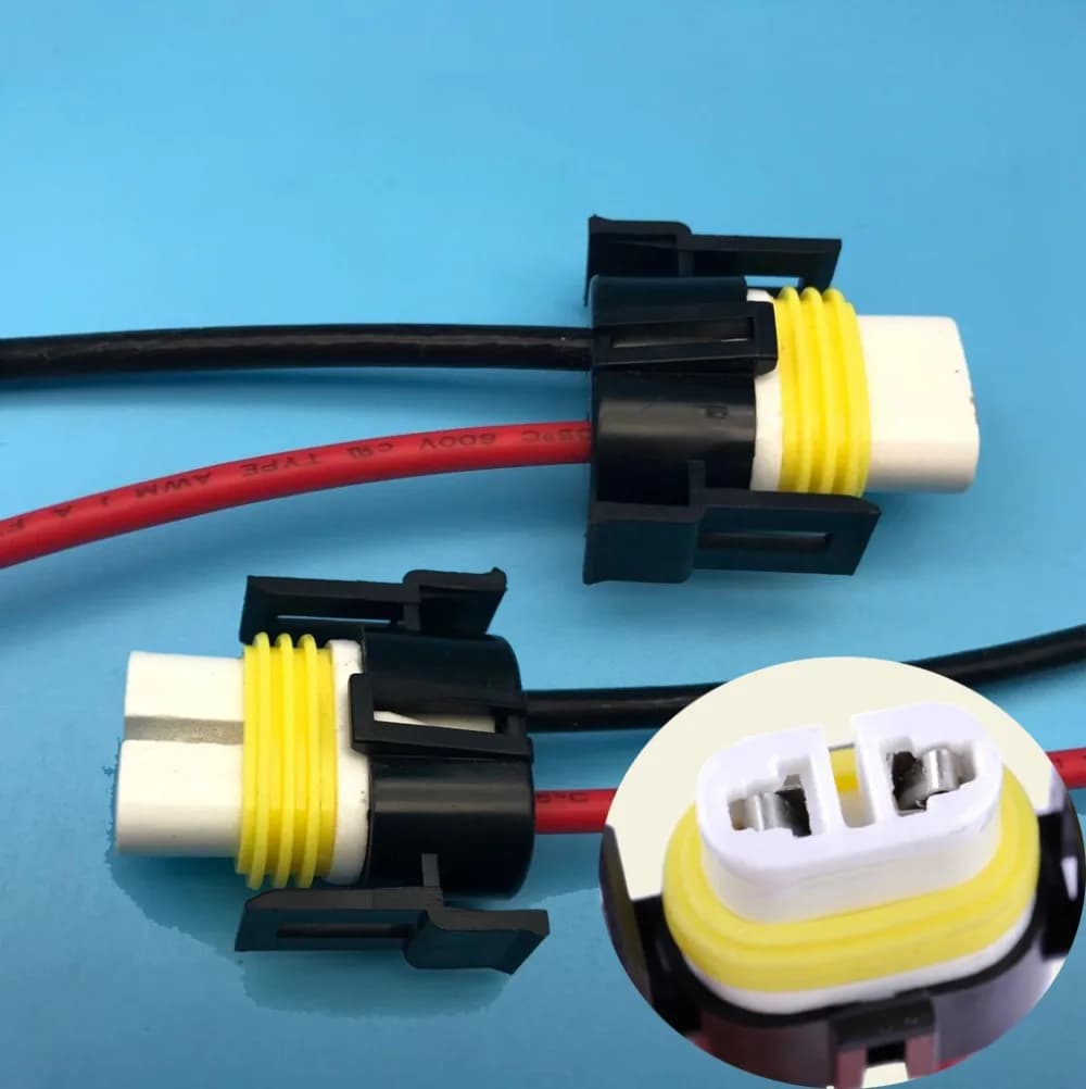 1 pz H8 H11 Cablaggio Presa Femmina Auto Cavo Connettore Spina del Cavo Per HID Xenon Faro Nebbia con 16AWG 15 cm filo