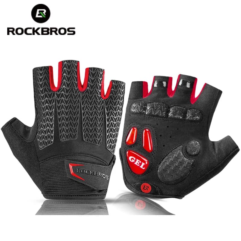 ROCKBROS Cycling Gloves Half fingers Man Woman Anti-slip Gel Pad Breathable Moto MTB Road Bike Gloves Sports Bike Gloves