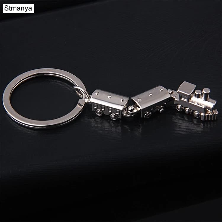 Hot Car Metal Keychain Men Women Key Chain Party Gift jewelry Small train Bag Charm Accessories key Ring K1298
