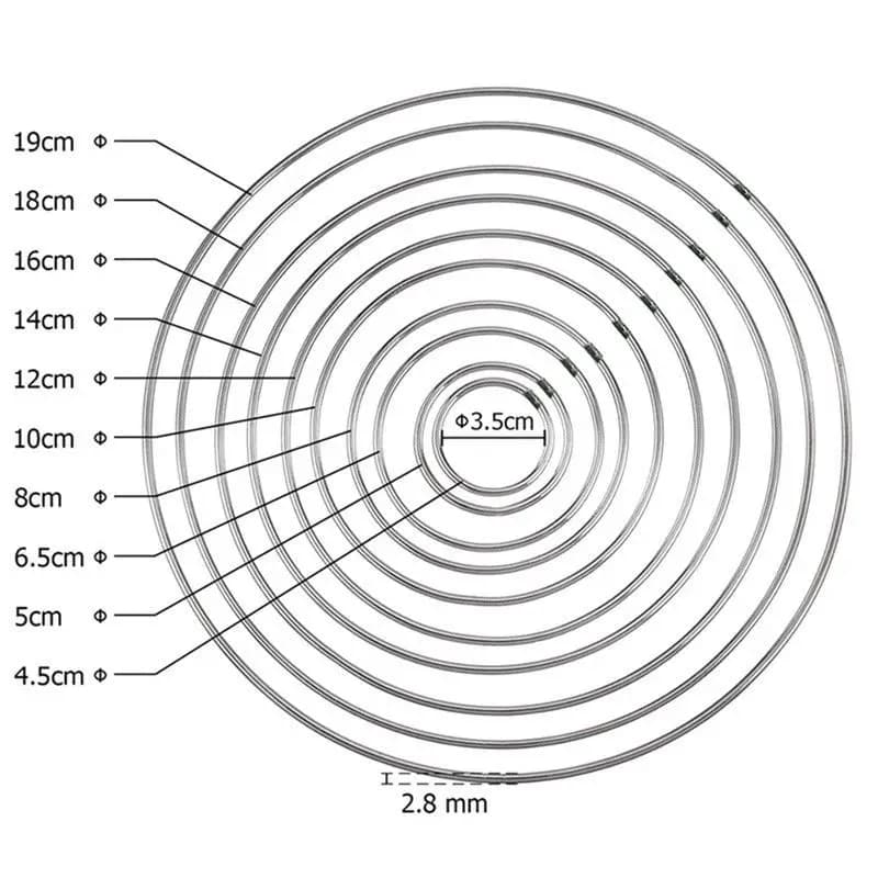 1pack/lot Big Dream Catcher Circle Ring Craft 35-160mm Metal Rings For Dream Catchers Hoops Hanging DIY Connectors Accessories