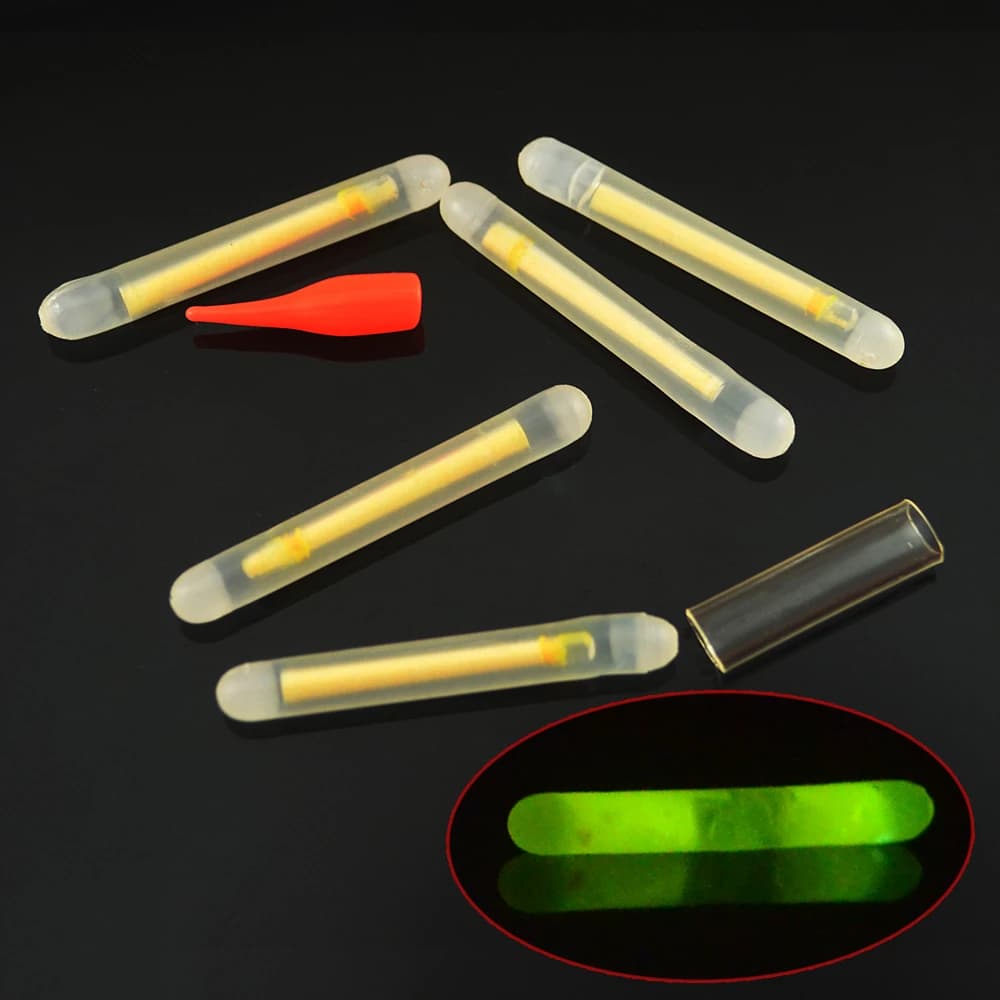 MNFT 24PCS 4.5*37mm Fishing Night Fluorescent Lightstick Light Night Float Rod Light For 24hours High Quality Fishing Tackle