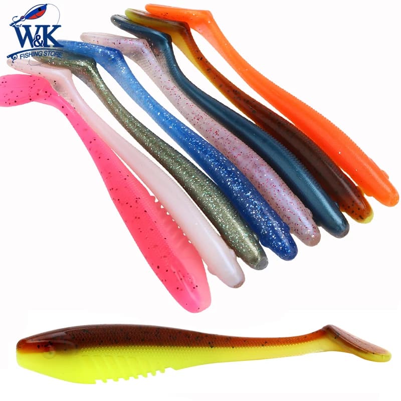 5.1 "Goggle Shad Walleye Soft Lure 4 pc 13cm esca da nuoto morbida esca artificiale d'acqua dolce Snook Pike Muskie esche da pesca