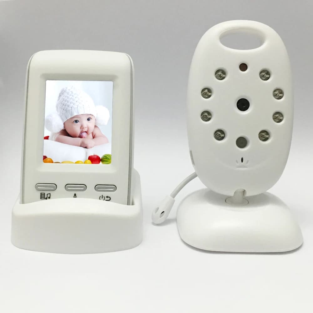 Monitor per Bambini Wireless 720P con Telecamera IR CMOS, Visione Notturna, Dispositivo di Monitoraggio Remoto per la Sicurezza dei Neonati, Audio Bidirezionale Multilingue