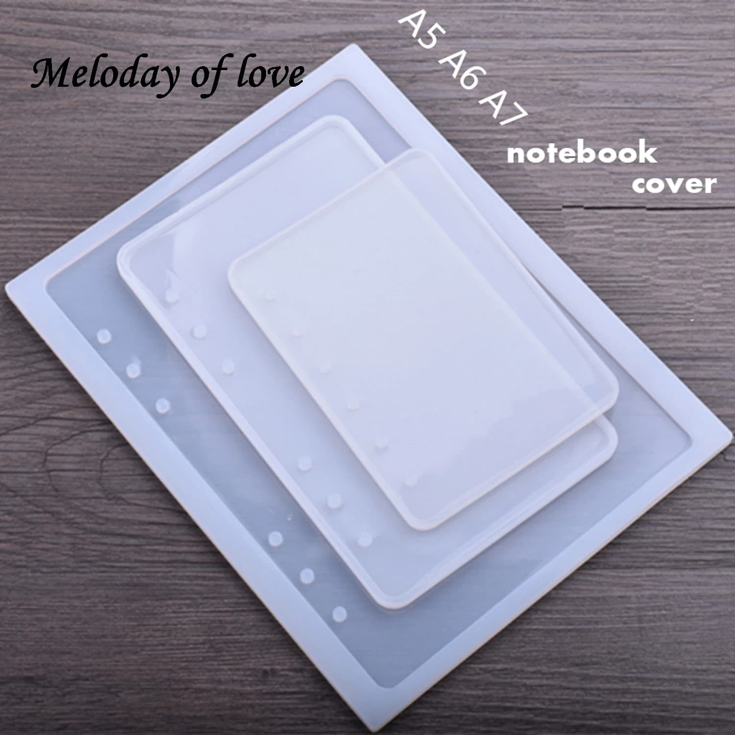 1 pz A5 A6 A7 Notebook fai da te stampo artigianale strumenti epossidici stampi in resina per gioielli stampi in silicone per artigianato 3D M0011