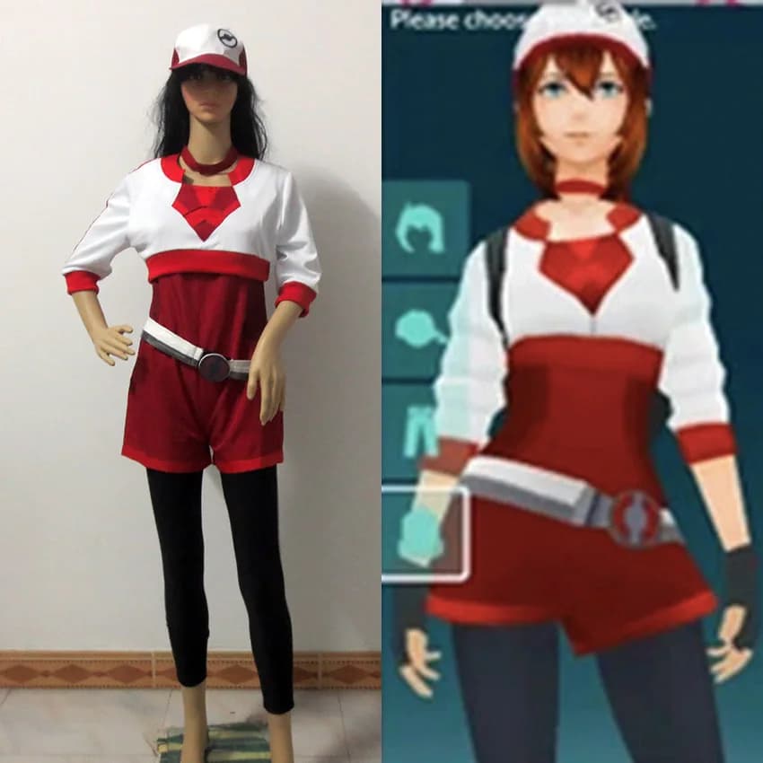 Gioco Hot Go Anime Costume Cosplay Hot Go Team Trainer Uniforme rossa