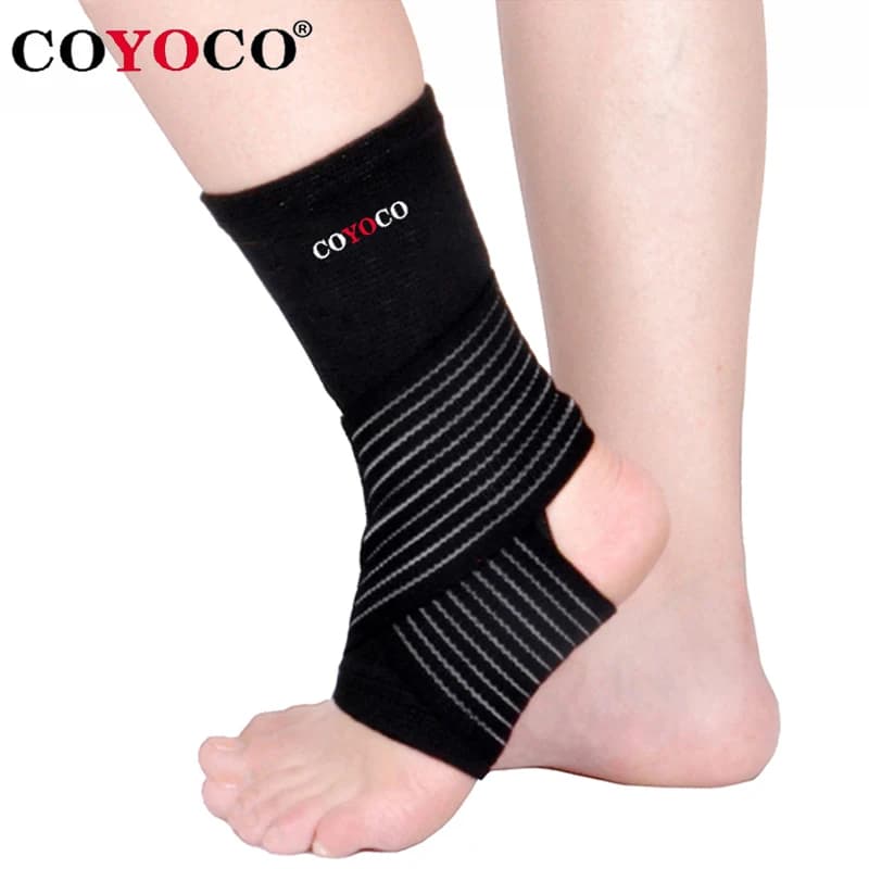 1 pz fasciatura cavigliera supporto proteggere COYOCO marca pressurizzabile piede Anti distorsione bicicletta protezione della caviglia caldo allattamento nero