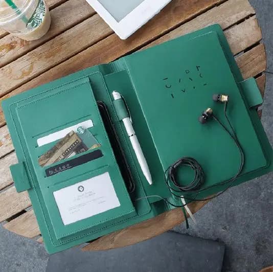 Exquisite High-end Business Notebook PU Leather Journal Hand Account Book Office Meeting Record Work Notepad Stationery Supplies