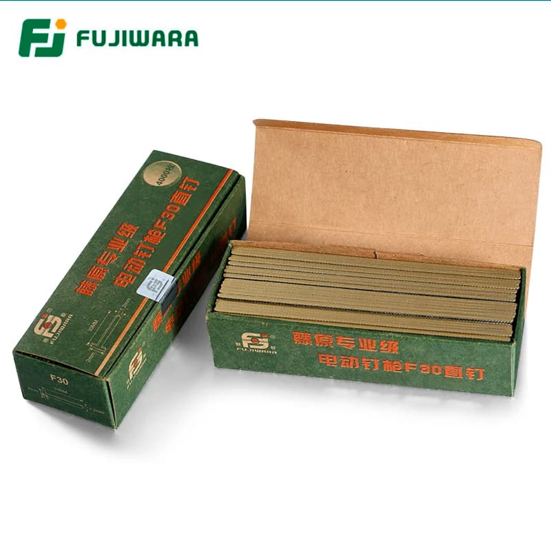 FUJIWARA Pistola sparachiodi pneumatica elettrica Chiodo dritto, unghia a U, F15/F20/ F25/ F30 (15-30MM) 422J U (larghezza 4 mm, lunghezza 22 mm)