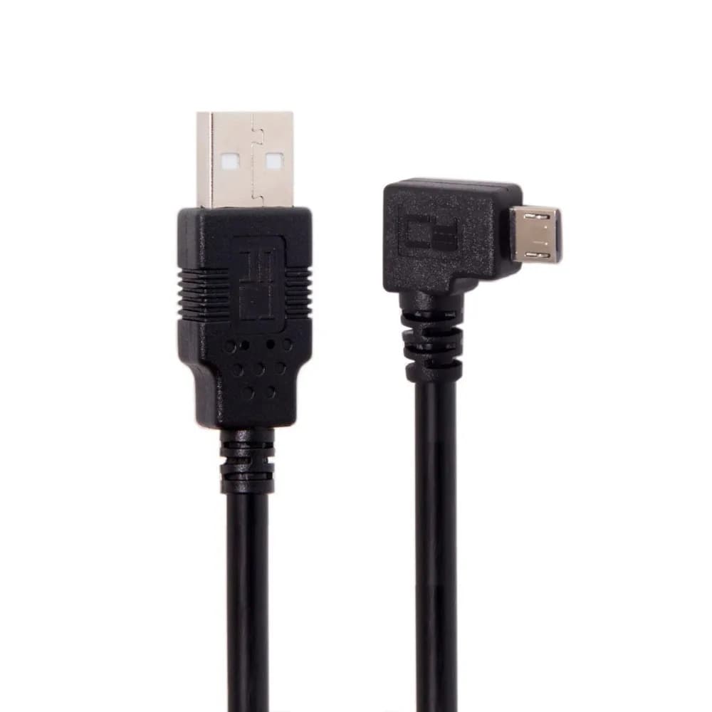 Cavo di ricarica rapida da 3 m ad angolo retto da 90 gradi Micro USB maschio a USB 2.0 dati 2A per telefono e tablet 10FT