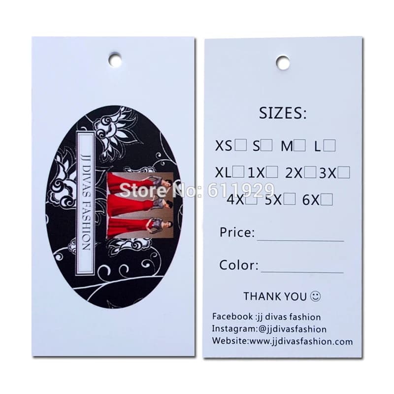 Etichetta per appendere carta per abbigliamento personalizzata con spedizione gratuita/stampa di etichette per indumenti/etichette stampate per abiti/etichetta per appendere capelli/etichetta per imballaggio