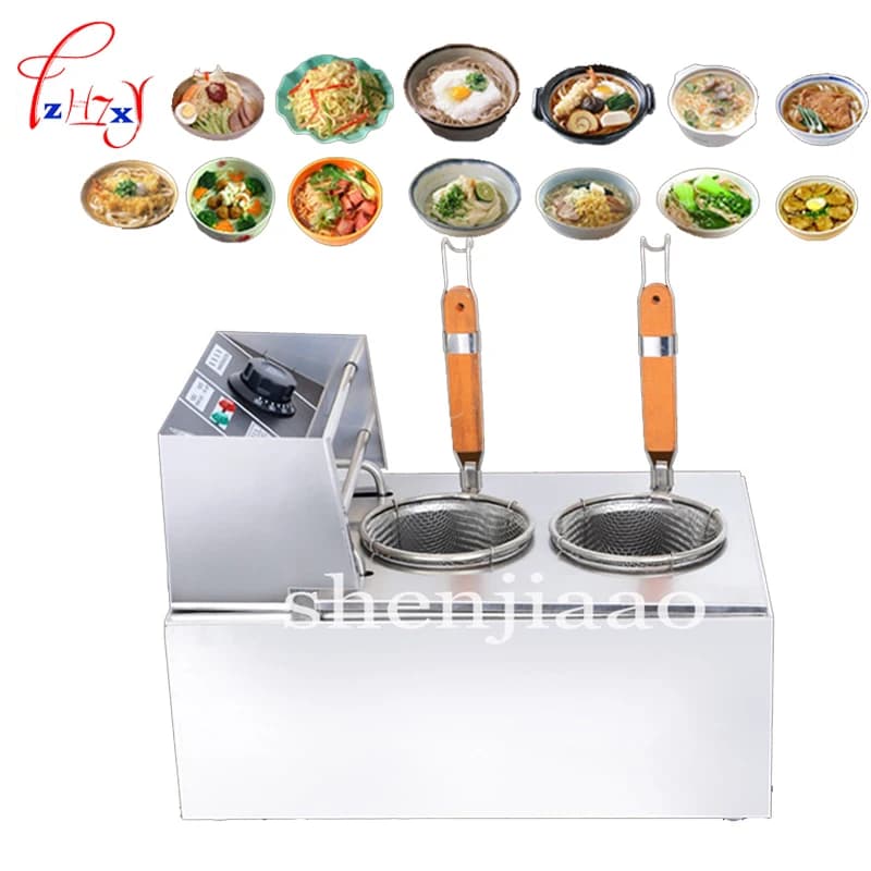 1PC 220V fornello elettrico per pasta caldaia in acciaio inox doppia pasta pentola macchina per noodle MY-EH81M fornello elettrico per noodle