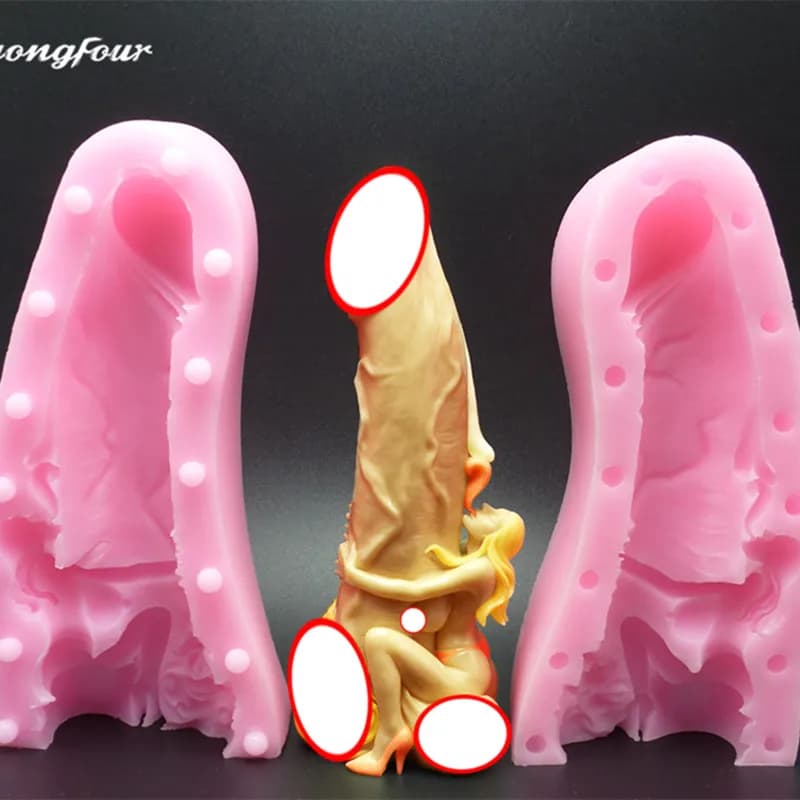 3D L Regalo di san Valentino Uomini Sexy Pene Sapone Della Muffa Del Cioccolato Festa di Compleanno Torta Del Partito Decorativo Muffa Del Ghiaccio