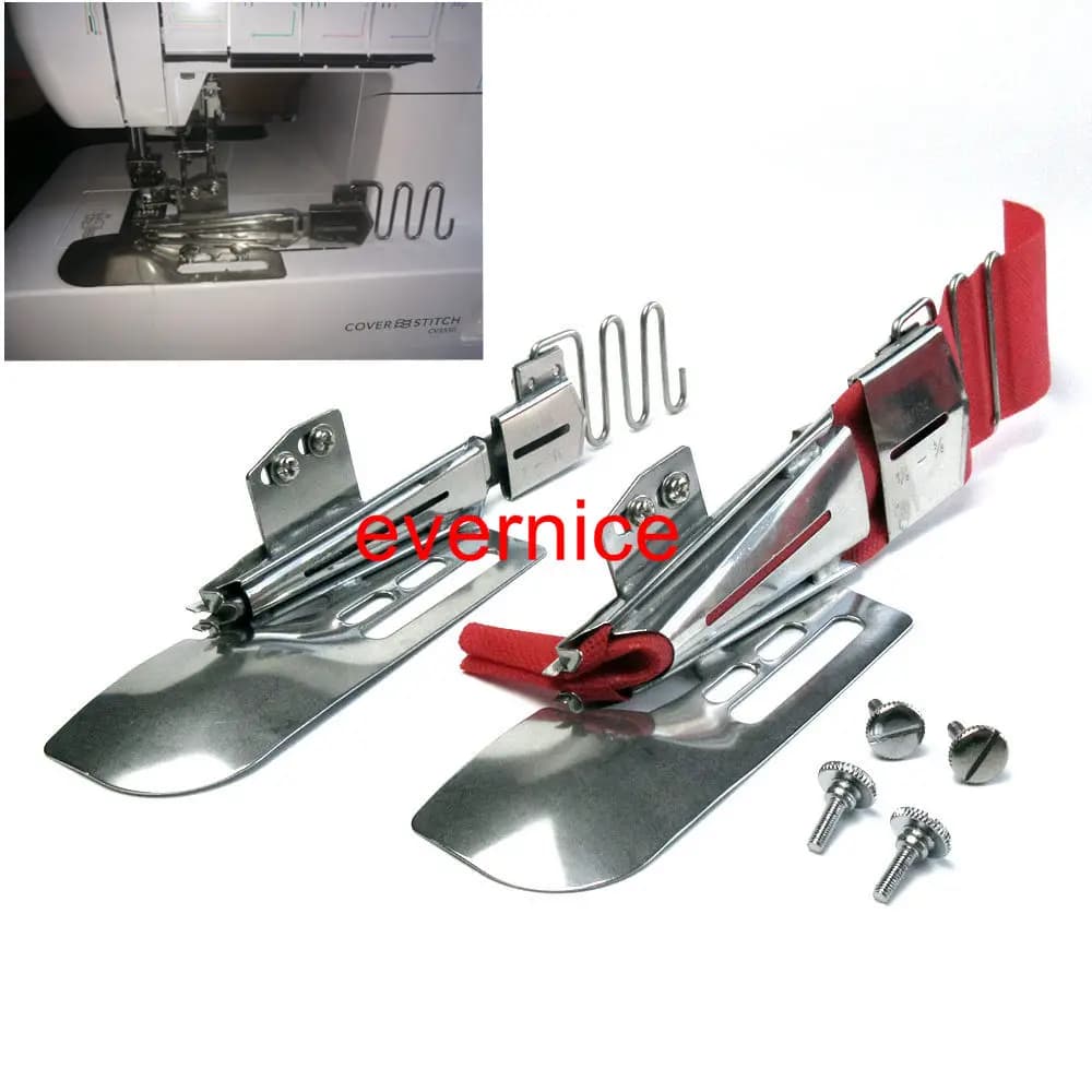 2 set di Doppio-Fold B Tipo di Legante 4 Vie Per Janome Coverpro Babylock Coverstitch