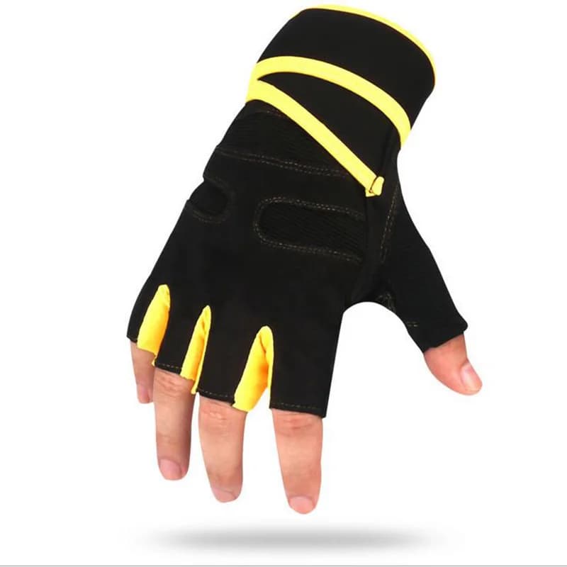 Non-slip multifunction gloves for men and women, half fingers, silicone, weight lifting, fitness, dumbbells, gym, workout, G129