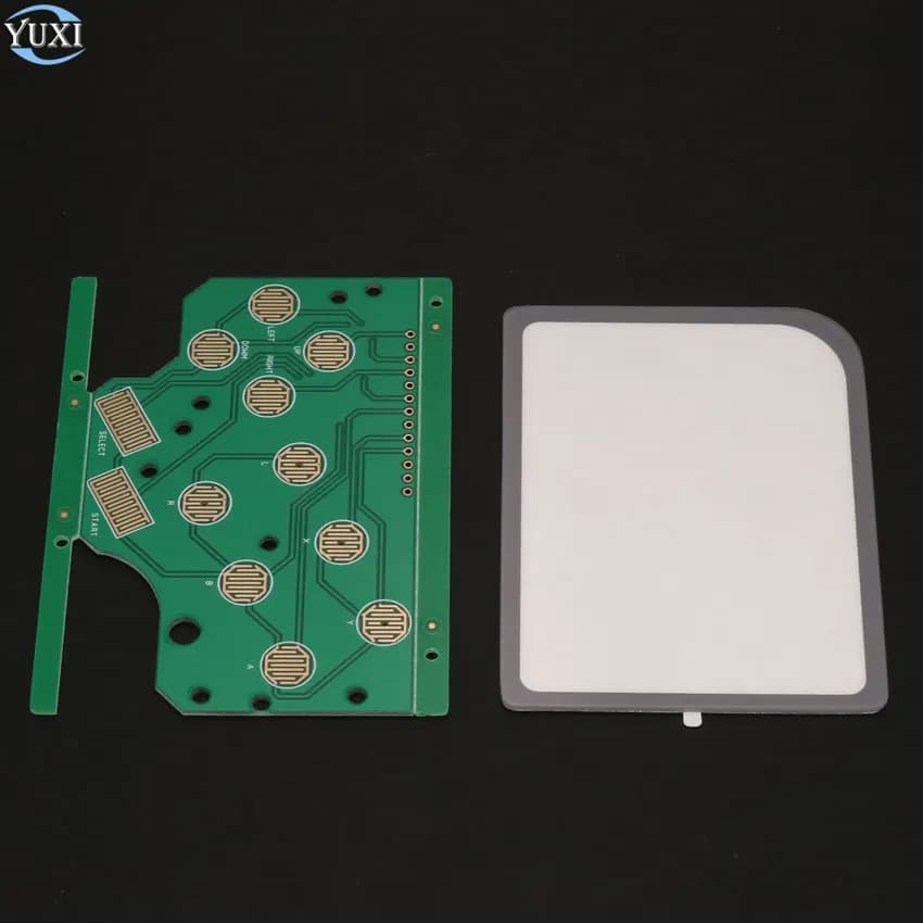 YuXi per GameBoy DMG-01 scheda Controller PCB a 6 pulsanti terreno comune con lente in vetro dello schermo per Gamboy Zero Raspberry Pi GBZ