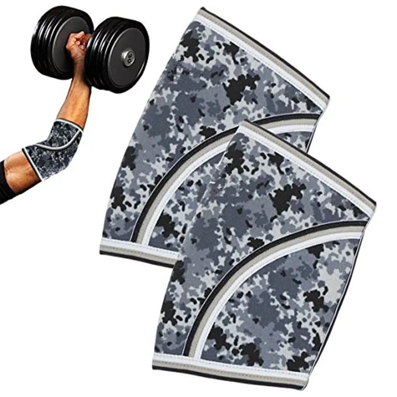 Manicotti a gomito da 7mm (coppia) fasce da polso per impieghi gravosi-supporto e Powerlifting, tutore Tennis-Neoprene per donne e